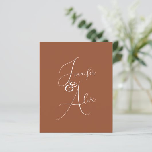 Script Minimalist Photo Collage Thank You Cards (スタンド正面)
