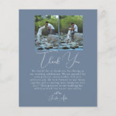 Script Minimalist Photo Collage Thank You Cards (裏面)