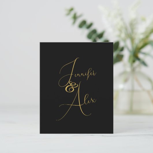 Script Minimalist Photo Collage Thank You Cards (スタンド正面)