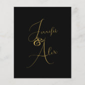 Script Minimalist Photo Collage Thank You Cards (正面)