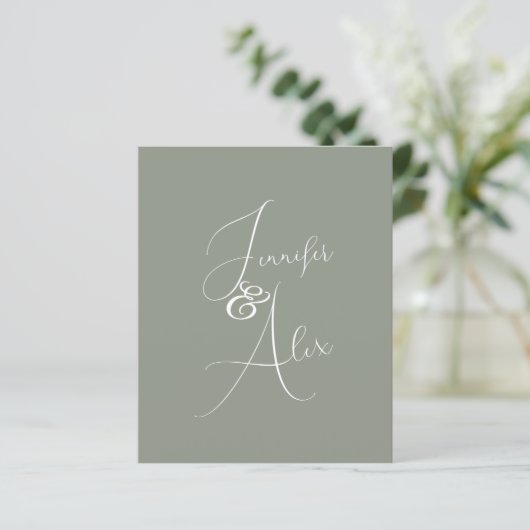 Script Minimalist Photo Collage Thank You Cards (スタンド正面)