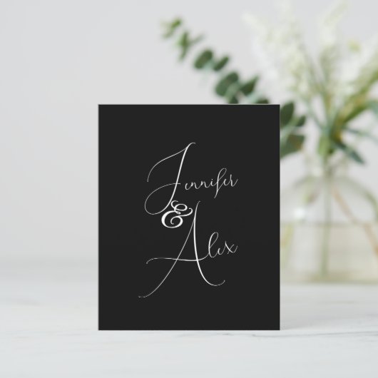 Script Minimalist Photo Collage Thank You Cards (スタンド正面)