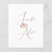 Script Minimalist Photo Collage Thank You Cards (正面)