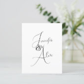 Script Minimalist Photo Collage Thank You Cards (スタンド正面)