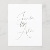 Script Minimalist Photo Collage Thank You Cards (正面)