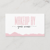 Script Modern Blush Pink and white 予約カード (正面)