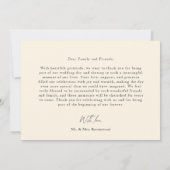 Script Modern Wedding 2 Photos Thank You Card サンキューカード (裏面)