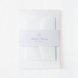 Script Monogramカップル結婚ズ 招待状ベリーバンド