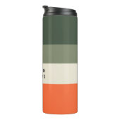 Script Monogram Colorblock水平ストライプ タンブラー (回転右)