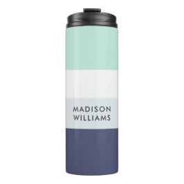 Script Monogram Colorblock水平ストライプ タンブラー