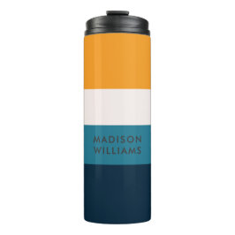 Script Monogram Colorblock水平ストライプ タンブラー