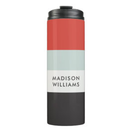 Script Monogram Colorblock水平ストライプ タンブラー