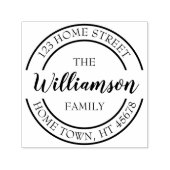 Script Name Circle差出人住所 セルフインキングスタンプ (デザイン)