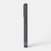 Script Name Minimalist Charcoal Gray iPhoneケース (左側面)