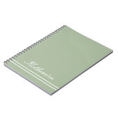 Script Name Minimalist Green Eucalyptus ノートブック (左側)