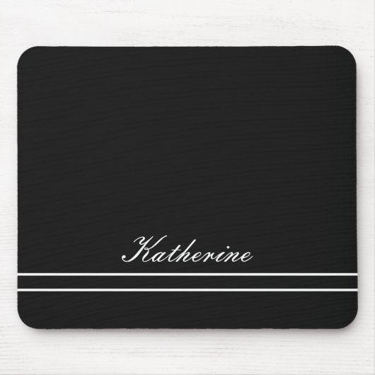 Script Name Minimalist Midnight Back マウスパッド (正面)