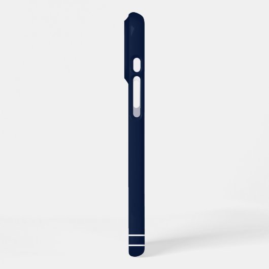 Script Name Minimalist Navy Blue iPhoneケース (左側面)