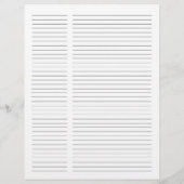 Script Navy Blue Metallic Gold Monogram Recipe (裏面)