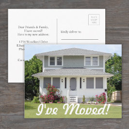 Script New Home Photo Change of Addressを移動 案内ポストカード