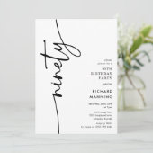 Script Ninety' 90th Birthday 招待状 (スタンド正面)