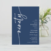 Script Ninety' 90th Birthday 招待状 (スタンド正面)