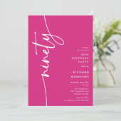 Script Ninety' 90th Birthday 招待状 (スタンド正面)