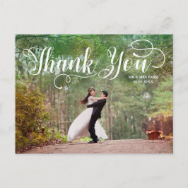Script Overlayの写真結婚ありがとう ポストカード
