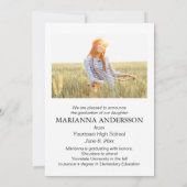 Script Overlay卒業写真の発表 招待状 (裏面)