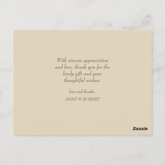 Script overlay結婚の感謝していYou Photo Card ポストカード (裏面)