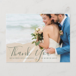 Script overlay結婚の感謝していYou Photo Card ポストカード