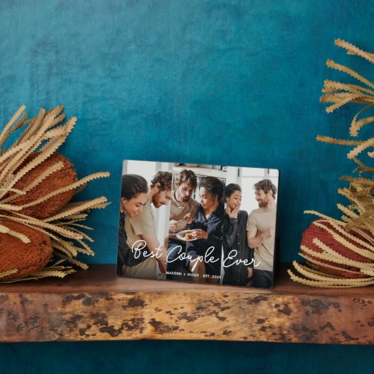 Script Overlay パーソナライズされた Coule最高の Ever Photo フォトプラーク (側面)