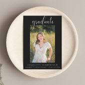 Script Photo白黒卒業パーティー 招待状