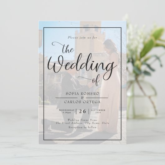 Script Photo結婚式招待状 招待状 (スタンド正面)