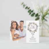 Script Photo Expendedの日付の変結婚更 ポストカード (スタンド正面)