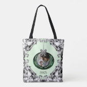 Script Photo Giftエレガントクリスマスオーナメント トートバッグ (裏面)