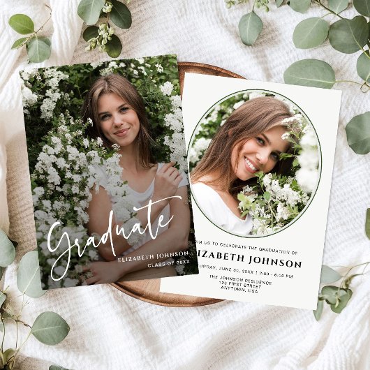 Script Photo Graduation Party  招待状