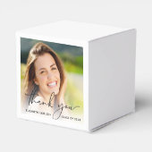 Script Photo Graduation Party Thank You フェイバーボックス (裏面サイド)