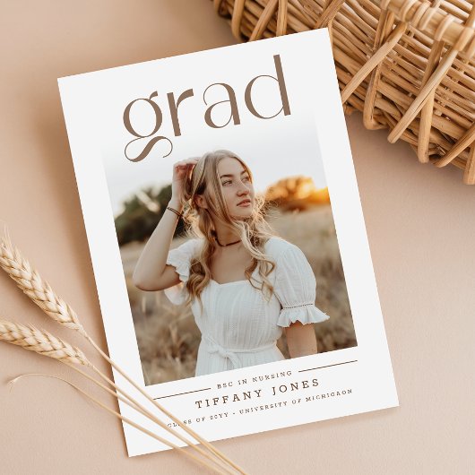Script Photo Nursing Graduation Announcement ポストカード