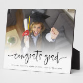 Script Photo OverlayおめでとうGrad 2025卒業 フォトプラーク (側面)