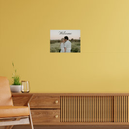 Script Photo Wedding Welcome Sign Poster ポスター