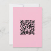 Script Pink OrangeのWeb結婚サイト詳細QR 招待状 (裏面)