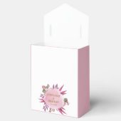 Script Pink Purpleフローラモダン結婚の感謝 フェイバーボックス (オープン)