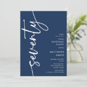 Script Seventy' 70th Birthday 招待状 (スタンド正面)