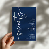 Script Seventy' 70th Birthday 招待状