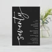 Script Seventy' 70th Birthday 招待状 (スタンド正面)