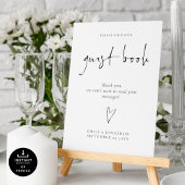 Script Sign Our Guest Book Printable 結婚's Sign ポスター