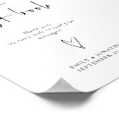 Script Sign Our Guest Book Printable 結婚's Sign ポスター (角)