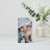 Script Signatureプロフェッショナル写真 名刺 (スタンド正面)