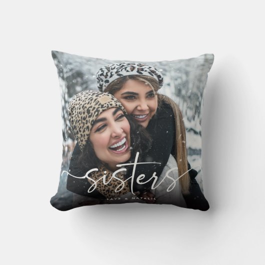 Script Sisters写真&引用文記念ギフト クッション (正面)