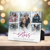 Script Sisters 5 Photo Collage Keepsake Gift フォトプラーク